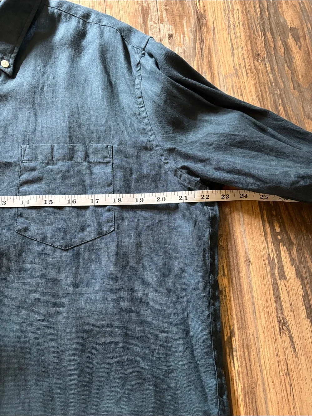 J. Crew Men's Linen Blend Button-Down Shirt Size Large